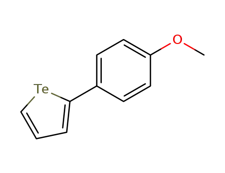 Molecular Structure of 75073-61-9 (Tellurophene, 2-(4-methoxyphenyl)-)