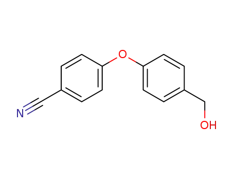 Molecular Structure of 90178-73-7 (Benzonitrile, 4-[4-(hydroxymethyl)phenoxy]-)