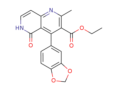 4-Benzo[1,3]dioxol-5-yl-2-methyl-5-oxo-5,6-dihydro-[1,6]naphthyridine-3-carboxylic acid ethyl ester