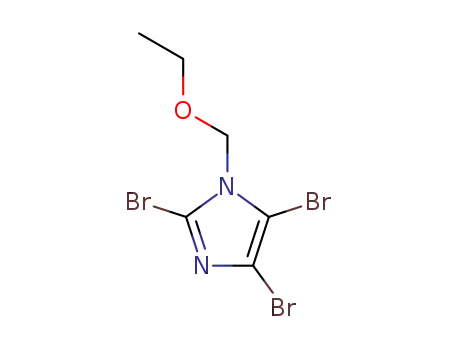 Molecular Structure of 22927-65-7 (1H-Imidazole, 2,4,5-tribromo-1-(ethoxymethyl)-)