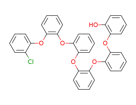 Molecular Structure of 79807-69-5 (Phenol,
2-[2-[2-[2-[2-(2-chlorophenoxy)phenoxy]phenoxy]phenoxy]phenoxy]-)