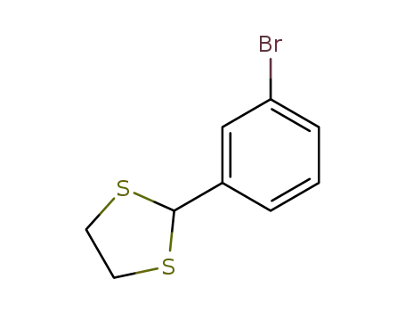 Molecular Structure of 82436-20-2 (1,3-DITHIOLANE, 2-(m-BROMOPHENYL)-)