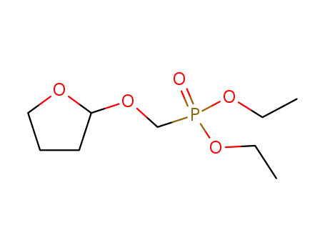 Molecular Structure of 79872-66-5 (Phosphonic acid, [[(tetrahydro-2-furanyl)oxy]methyl]-, diethyl ester)