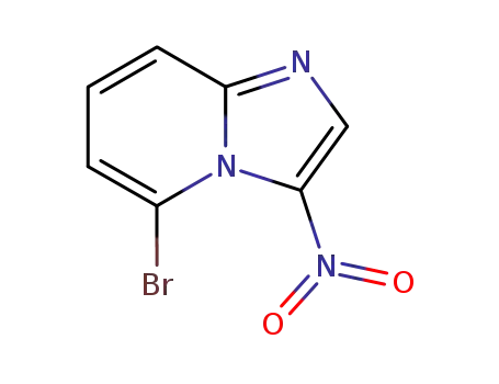 Molecular Structure of 111753-05-0 (Imidazo[1,2-a]pyridine, 5-bromo-3-nitro-)
