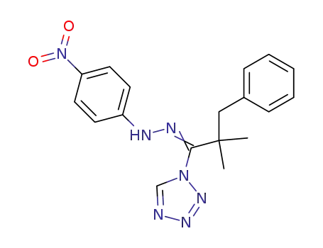 N-[2,2-Dimethyl-3-phenyl-1-tetrazol-1-yl-prop-(Z)-ylidene]-N'-(4-nitro-phenyl)-hydrazine