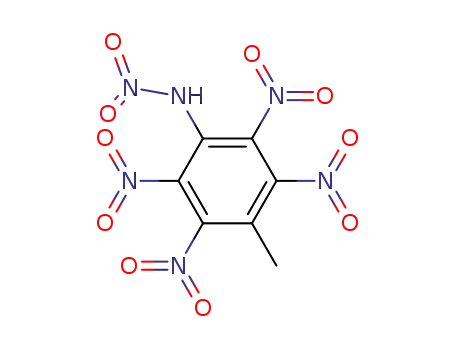 Molecular Structure of 84432-54-2 (Benzenamine, 4-methyl-N,2,3,5,6-pentanitro-)