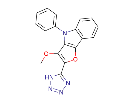 3-Methoxy-4-phenyl-2-(2H-tetrazol-5-yl)-4H-furo[3,2-b]indole