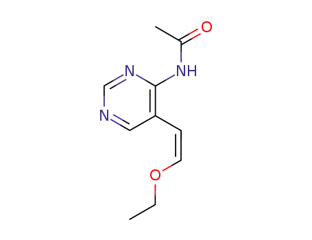 (Z)-4-acetylamino-5-(2-ethoxyethenyl)pyrimidine