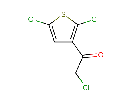 Molecular Structure of 13668-93-4 (Ethanone, 2-chloro-1-(2,5-dichloro-3-thienyl)-)