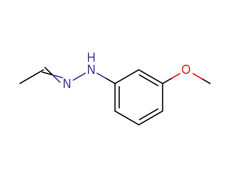 Molecular Structure of 34158-98-0 (Acetaldehyde, (3-methoxyphenyl)hydrazone)