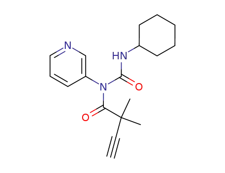 N-cyclohexyl-N'-(2,2-dimethyl-3-butynoyl)-N'-(3-pyridyl)urea