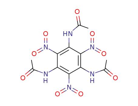 Molecular Structure of 172265-85-9 (Acetamide, N,N',N''-(2,4,6-trinitro-1,3,5-benzenetriyl)tris-)