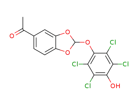 5-acetyl-2-(4-hydroxy-2,3,5,6-tetrachlorophenoxy)-1,3-benzodioxole