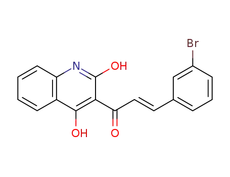 (E)-3-(3-Bromo-phenyl)-1-(2,4-dihydroxy-quinolin-3-yl)-propenone