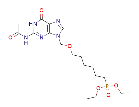 [6-(2-Acetylamino-6-oxo-1,6-dihydro-purin-9-ylmethoxy)-hexyl]-phosphonic acid diethyl ester