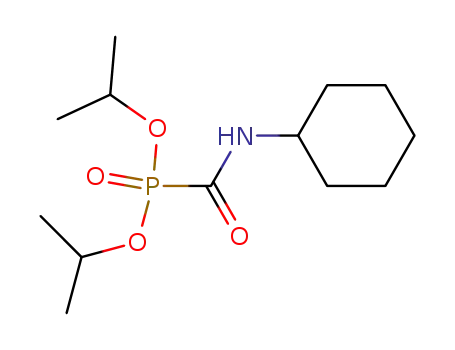 Molecular Structure of 174782-11-7 (Phosphonic acid, [(cyclohexylamino)carbonyl]-, bis(1-methylethyl) ester)
