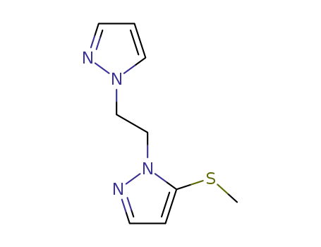 1-(5-methylthiopyrazol-1-yl)-2-pyrazol-1-ylethane
