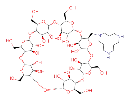 mono-6-deoxy-6-(1,5,9-triazacyclododecanyl)-β-cyclodextrin