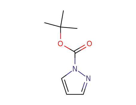 Molecular Structure of 219580-32-2 (tert-Butyl 1H-pyrazole-1-carboxylate)