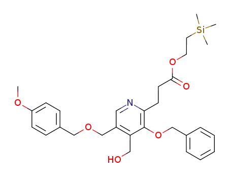 3-[3-benzyloxy-4-hydroxymethyl-5-(4-methoxy-benzyloxymethyl)-pyridin-2-yl]-propionic acid 2-trimethylsilanyl-ethyl ester