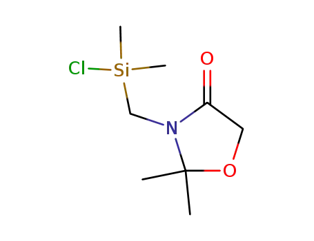 2,2-dimethyl-3-(dimethylchlorosilylmethyl)-1,3-oxazolidin-4-one