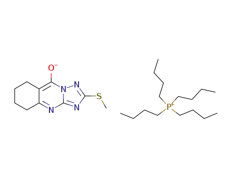 2-methylthio-6,7,8,9-tetrahydro-1,2,4-triazolo[5,1-b]quinazolin-5(10H)-one tetrabutylphosphonium salt