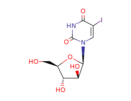 Molecular Structure of 3052-06-0 (1-β-D-Arabinofuranosyl-5-iodo-2,4(1H,3H)-pyrimidinedione)