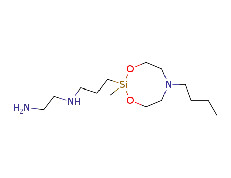 2-γ-N-(aminoethyl)aminopropyl-2-methyl-6-butyl-1,3-dioxa-6-aza-2-silacyclooctane