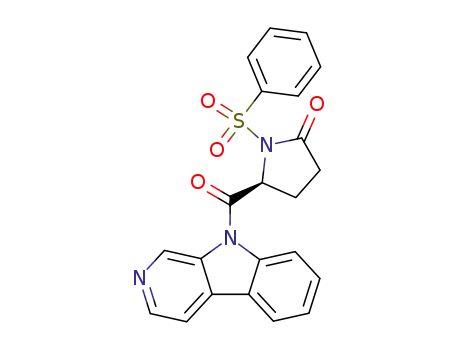 9-[N-(benzenesulfonyl)-(S)-pyroglutamyl]-β-carboline