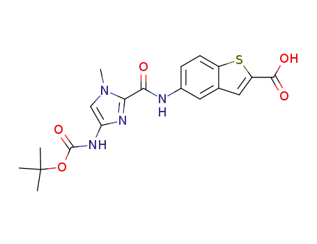 5-[(4-tert-butoxycarbonylamino-1-methyl-1H-imidazole-2-carbonyl)-amino]-benzo[b]thiophene-2-carboxylic acid