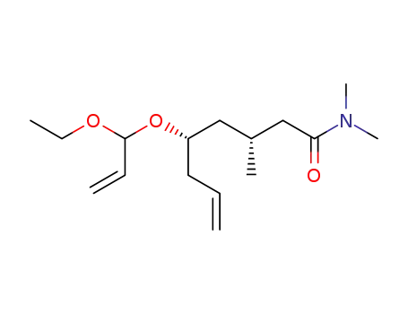 Molecular Structure of 379269-70-2 (7-Octenamide, 5-[(1-ethoxy-2-propenyl)oxy]-N,N,3-trimethyl-, (3R,5S)-)