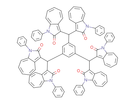 1,3,5-tris[bis(1,2-dihydro-2-oxo-N-phenylcyclohepta[b]pyrrol-3-yl)methyl]benzene