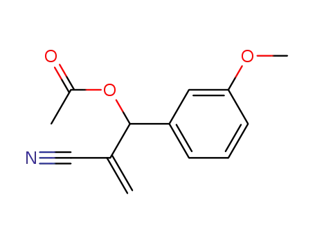 acetic acid 2-cyano-1-(3-methoxy-phenyl)-allyl ester