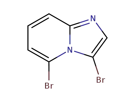 Molecular Structure of 69214-12-6 (3,5-DibroMoiMidazo[1,2-a]pyridine)