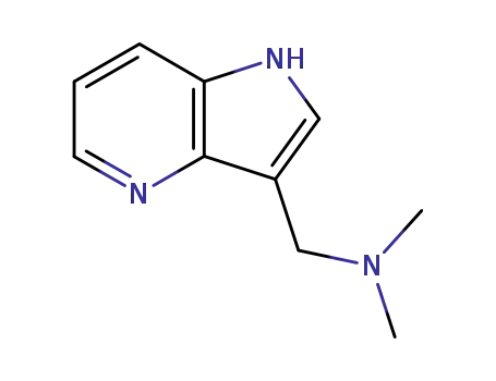 Molecular Structure of 23612-34-2 (1H-Pyrrolo[3,2-b]pyridine-3-methanamine,N,N-dimethyl-)