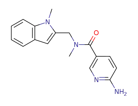 6-amino-N-methyl-N-(1-methyl-1H-indol-2-ylmethyl)-nicotinamide