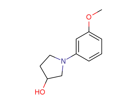 Molecular Structure of 536742-58-2 (3-Pyrrolidinol, 1-(3-methoxyphenyl)-)