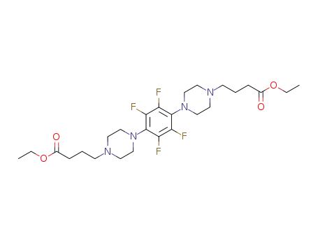 4-(4-{4-[4-(3-ethoxycarbonyl-propyl)-piperazin-1-yl]-2,3,5,6-tetrafluoro-phenyl}-piperazin-1-yl)-butyric acid ethyl ester
