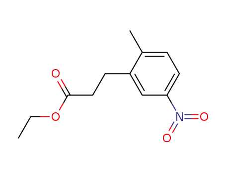 3-(2-methyl-5-nitro-phenyl)-propionic acid ethyl ester