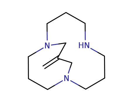 Molecular Structure of 104875-18-5 (1,5,9-Triazabicyclo[7.3.3]pentadecane, 11-methylene-)