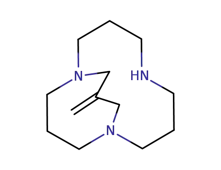 Molecular Structure of 104875-18-5 (1,5,9-Triazabicyclo[7.3.3]pentadecane, 11-methylene-)