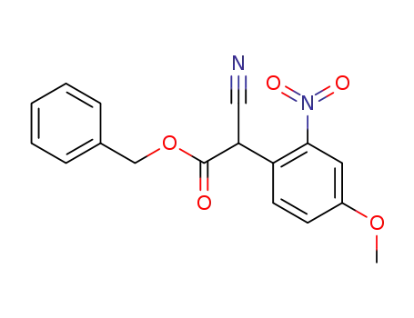 cyano-(4-methoxy-2-nitro-phenyl)-acetic acid benzyl ester