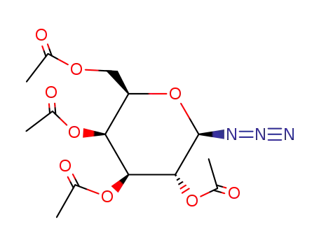 Molecular Structure of 13992-26-2 (1-Azido-1-deoxy-beta-d-galactopyranoside tetraacetate)