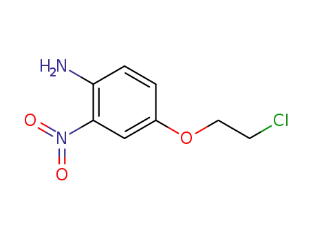 Molecular Structure of 681259-29-0 (Benzenamine, 4-(2-chloroethoxy)-2-nitro-)