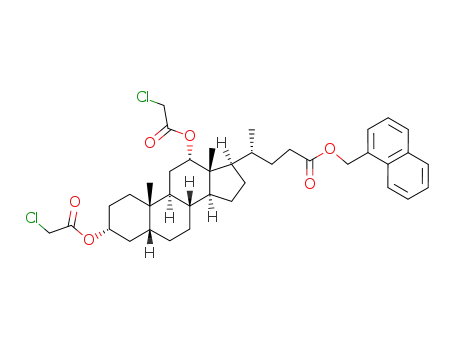 1-naphthylmethyl 3α,12α-bis(chloroacetyloxy)-5β-cholan-24-oate