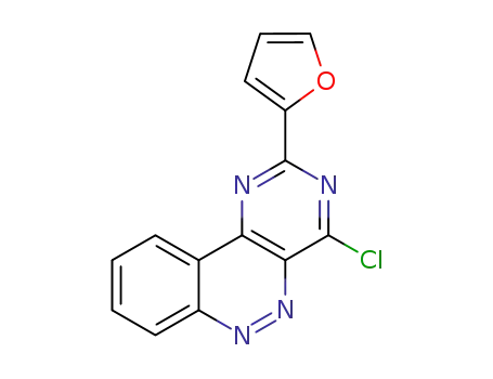 Molecular Structure of 874903-63-6 (Pyrimido[5,4-c]cinnoline, 4-chloro-2-(2-furanyl)-)