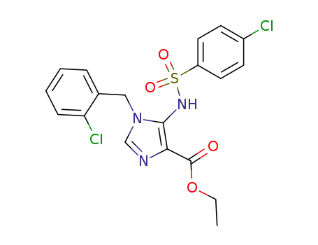 5-(4-chloro-benzenesulfonylamino)-1-(2-chloro-benzyl)-1H-imidazole-4-carboxylic acid ethyl ester