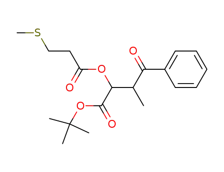 tert-butyl 3-methyl-2-(3-methylsulfanylpropionyloxy)-4-oxo-4-phenylbutanoate