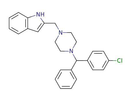 2-{4-[(4-chloro-phenyl)-phenyl-methyl]-piperazin-1-ylmethyl}-1H-indole