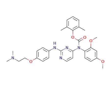2,6-dimethylphenyl (2,4-dimethoxyphenyl)-(2-((4-((2-(dimethylamino)ethyl)oxy)phenyl)amino)-4-pyrimidinyl)carbamate
